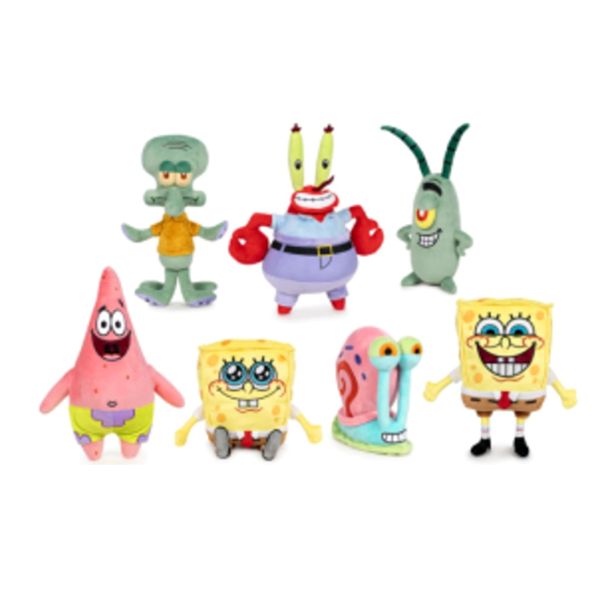 (Mis 3+) SPONGEBOB Spongebob & Friends Peluche 30cm 7ass…x24